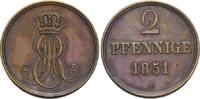 Hannover, 2 Pfennige Ernst August, 1837-1851, -
