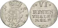 Mecklenburg-Strelitz, 1/6 Taler Adolph Friedrich IV., 1752-1794, -