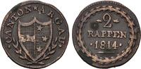 Schweiz/Aargau, 2 Rappen Kanton, -
