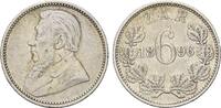 Südafrika, 6 Pence Zuid Afrikaansche Republiek, 1852-1910, -