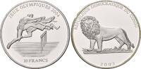 Kongo, 10 Francs Olympische Sommerspiele in Athen 2004 - Hürdenläufer, -