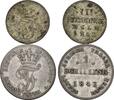 Mecklenburg-Schwerin, Lot Kleinmünzen Friedrich Franz II., 1842-1883, -
