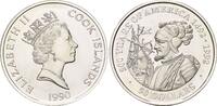 Cook Islands, 50 Dollar 500 Jahre Amerika - Vasco Nunez de Balboa, -