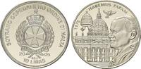 Malta/Order of St. John, 10 Liras Papst Johannes Paul II - Habemus Papam, -