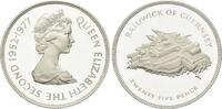 Guernsey, 25 Pence 25-jähriges Thronjubiläum Elisabeth II., -