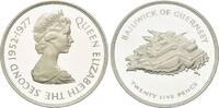 Guernsey, 25 Pence 25-jähriges Thronjubiläum Elisabeth II., -