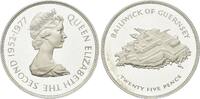Guernsey, 25 Pence 25-jähriges Thronjubiläum Elisabeth II., -
