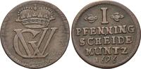 Braunschweig-Lüneburg, Linie Lüneburg-Celle, Pfennig o. Sign., sog. Mückenpfennig, Georg Wilhelm, 1665-1705, -