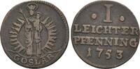 Goslar, Stadt, Leichter Pfennig 1753, Marienpfennig, f. ss 19,00 EUR  plus 9,90 EUR verzending