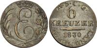 Sachsen-Coburg-Gotha, 6 Kreuzer Ernst I., 1826-1844, -
