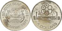 Singapur, 5 Dollar 1973, Asia Games, vz-st 39,00 EUR  plus 9,90 EUR verzending