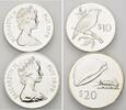 Fiji, Lot 10 + 20 Dollar 15 Jahre WWF, -