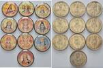 Indien, Lot 10x 1 Rupie, Kollektion The Hindu Pantheon, -