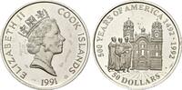 Cook Islands, 50 Dollars 500 Jahre Amerika - Jesuitenkirche in Cuzco, -