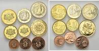 Lettland, Kursmünzensatz 3,88 Euro + AU-Medaille 1/10 oz Preminum Set, -