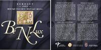 BeNeLux, 3x 3,88 Euro & Medaille CuNi Euroset, Pioneer of a united Europe, -