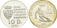 Andorra, 10 Diners Olympische Spiele in Albertville - Abfahrtsläufer, -