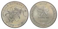 Korea, 1000 Won Olympische Spiele in Seoul 1988 - Koreanische Tänzer, -