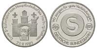 Deutschland, Neusilber-Medaille Gedenkprägung auf die 1. S-Bahnfahrt von HH-Hauptbahnhof nach Harburg Rathaus, -