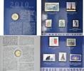 Deutschland, 2 Euro + 10 Sonderbriefmarken Deutsche Post, Serie Bundesländer- Bremen, -