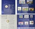 Deutschland, 2 Euro + 11 Sonderbriefmarken Deutsche Post, Serie Bundesländer- Nordrhein-Westfalen, -