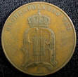 5 Öre SWEDEN Oscar II Bronze 1901  27mm Mintage-441,660 KM# 757 (23 166) Uncertified