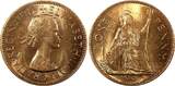 United Kingdom 1 Penny Great Britain Elizabeth II Bronze 1967  KM# 897 UNC RANDOM PICK (1 Coin)