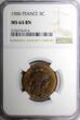 5 Centimes France Bronze 1906  NGC MS64 BN KM# 842 (14)