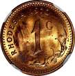 1 Cent RHODESIA Bronze 1970  NGC MS64 RB NICE RED TONING KM# 10 (006)