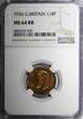 United Kingdom 1936 Farthing 1936 Great Britain George V (1910-1936)  NGC MS64 RB LAST DATE KM#825(0)