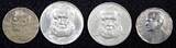100 Reis BRAZIL Copper-Nickel LOT OF 4 COINS 1936-1942  KM# 536,KM# 544 (24 813) Uncertified