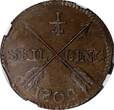 1/4 Skilling SWEDEN Gustav IV Adolf 1802  NGC MS62 BN KM# 564 (025)