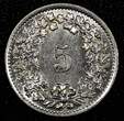 5 Rappen SWITZERLAND Nickel 1939 B  UNC/BU KM# 26b (23 984)