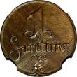 1 Santims LATVIA Bronze 1928  NGC UNC DET. KEY DATE SCARCE KM# 1 (025)