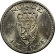 1 Krone Norway Haakon VII 1957  aUNC Condition Last Date Type Toning KM# 397.2(8)
