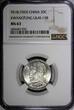 20 Cents China,Provincial KWANGTUNG PROVINCE Year 18 (1929)  NGC MS63 Y# 426 (32)