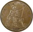 United Kingdom 1927 Farthing 1927 Great Britain George V (1910-1936) Bronze  KM#825 (24 902) Uncertified