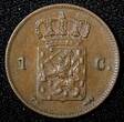1 Cent Netherlands William III Copper 1861  KM# 100 (27 751) Uncertified