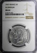 5 Francs FRANCE Aluminum 1947  open 