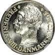 DENMARK Frederik VIII Silver 1911 VBP GJ 25 Ore NGC MS65 2 Year Type KM# 808 (6)