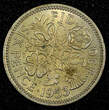 United Kingdom 6 Pence GREAT BRITAIN Elizabeth II 1953  1 Year Type UNC Toned KM# 889 (26 792)