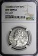 Rupee India-British Victoria Silver 1840 B&C  NGC UNC DETAILS KM458.2 (005)