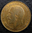 United Kingdom 1921 Farthing 1921 Great Britain George V Bronze  aUNC KM# 808.2 (23 013)