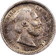 5 Cents Netherlands William III Silver 1879 Broadaxe  XF Mintage-200,000 KM#91(8) Uncertified