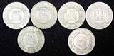 100 Reis BRAZIL Copper-Nickel LOT OF 6 COINS 1918-1934  KM# 518 (24 811) Uncertified