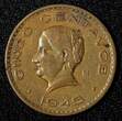 5 Centavos Mexico ESTADOS UNIDOS MEXICANOS Bronze 1945  WWII ISSUE KM# 424 (937) Uncertified