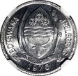 1 Thebe Botswana 1976  NGC MS66 GEM BU Head of Turako Nice Toned KM# 3 (43)
