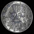 25 Schilling Austria Maria Theresia Silver 1967  UNC KM# 2901 (28 598)