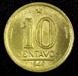 10 Centavos BRAZIL Aluminum-Bronze 1946  KM# 555a.2 (24 806) Uncertified