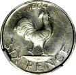 6 Pence Malawi PROOF 1964  NGC PF66 Mintage-10,000 Rooster TOP GRADED KM# 1 (023)